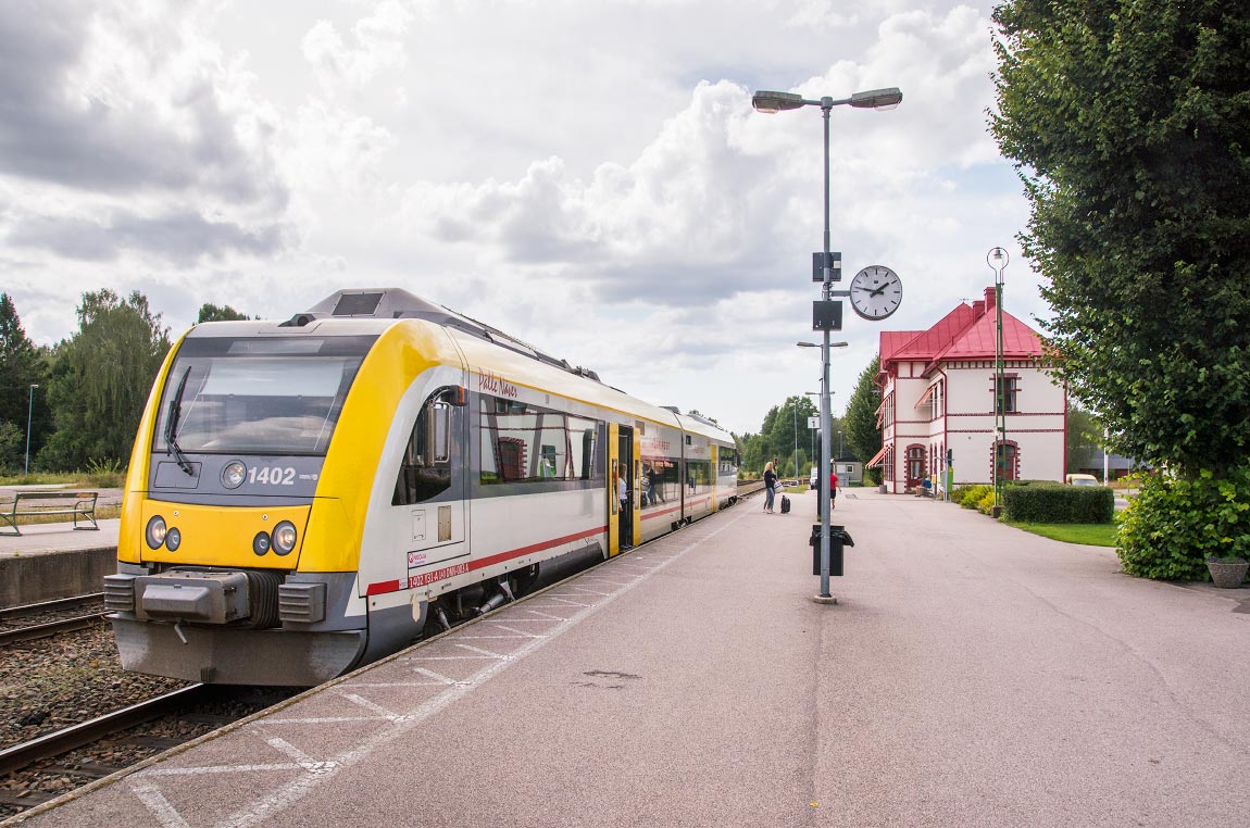 Bild: Y31 1402 som tåg mot Oskarshamn i Berga 2014