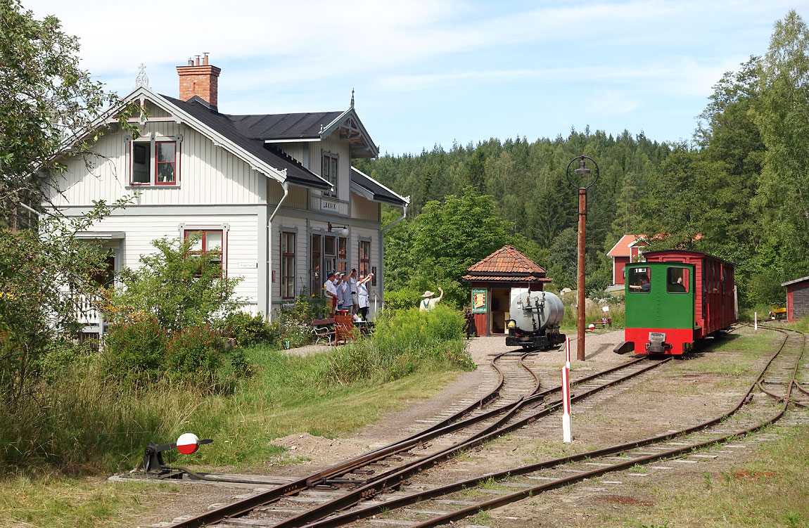 Bild: Stationsområdet i Lakvik 2016. Foto Markus Tellerup.