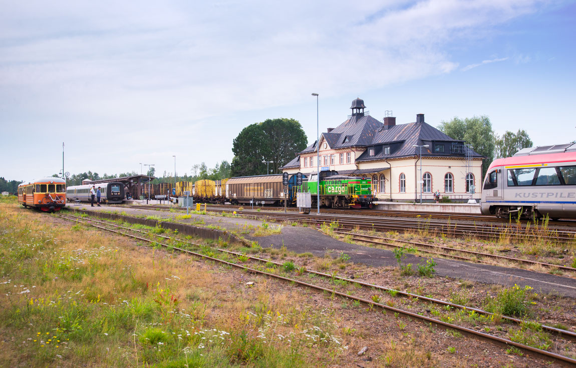 Bild: Tåg i Hultsfred 2014