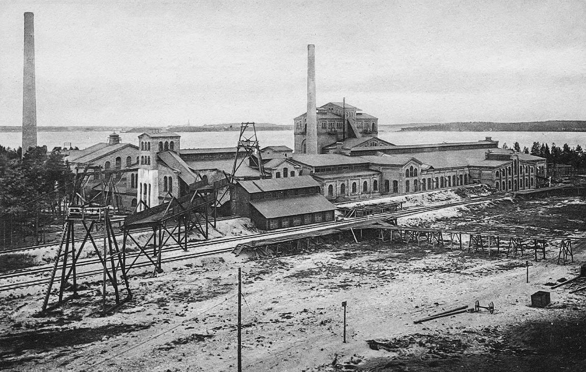 Bild: Järnverket i Karsvik ca 1910