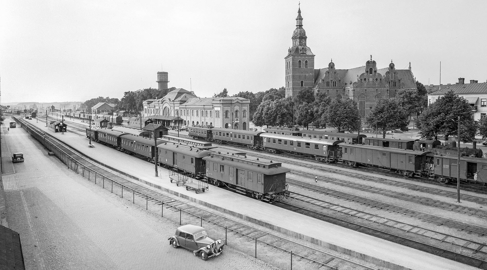 Bild: Stationen i Kristianstad på 1950-talet