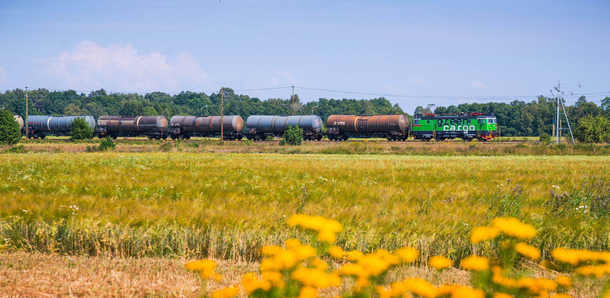 Bild: Green Cargo Rd2 1088 med godståg i Mellerud 2014