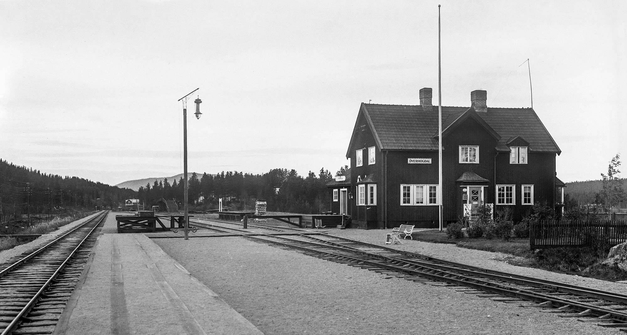 Bild: Stationen i Överhogdal 1931