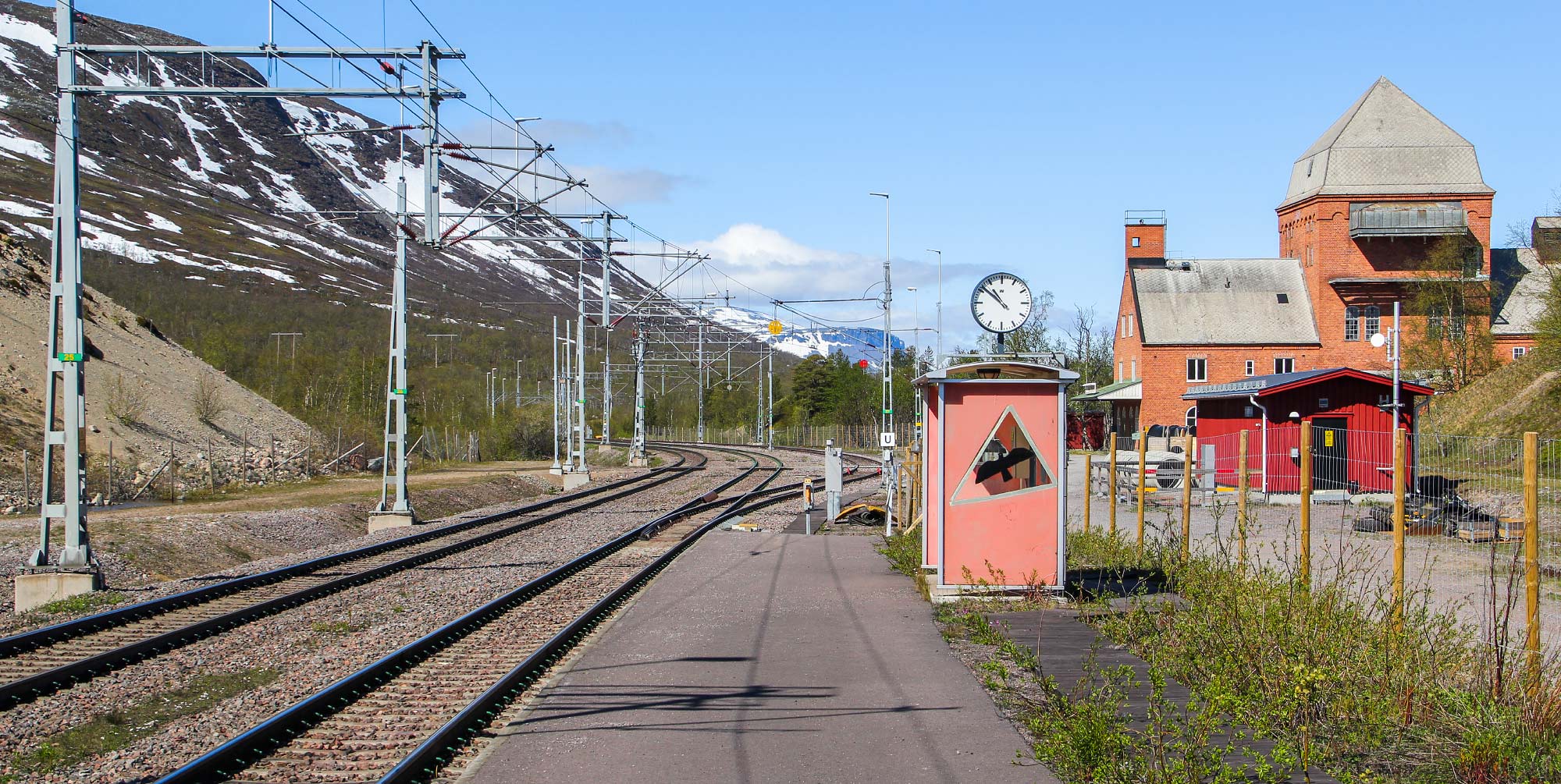 Bild: Hållplatsen i Torneträsk 2020