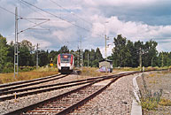 Bild: Tåg Falun-Hallsberg ankommer Ställdalen