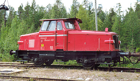 Bild: Inlandsbanan AB Z65 535 i Moskosel 2000