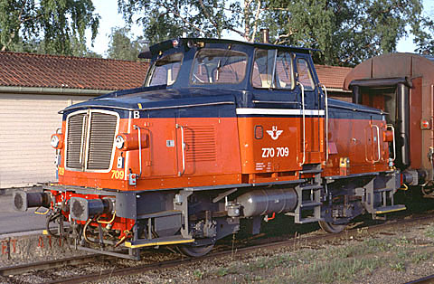 Bild: SJ Z70 709 i Östersund 1992