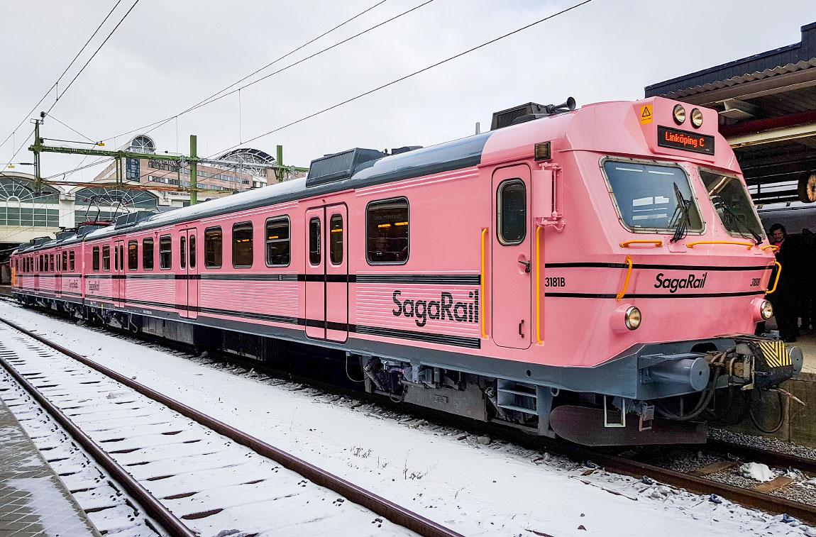 Bild: Saga Rail X10 3181 i Stockholm 2018